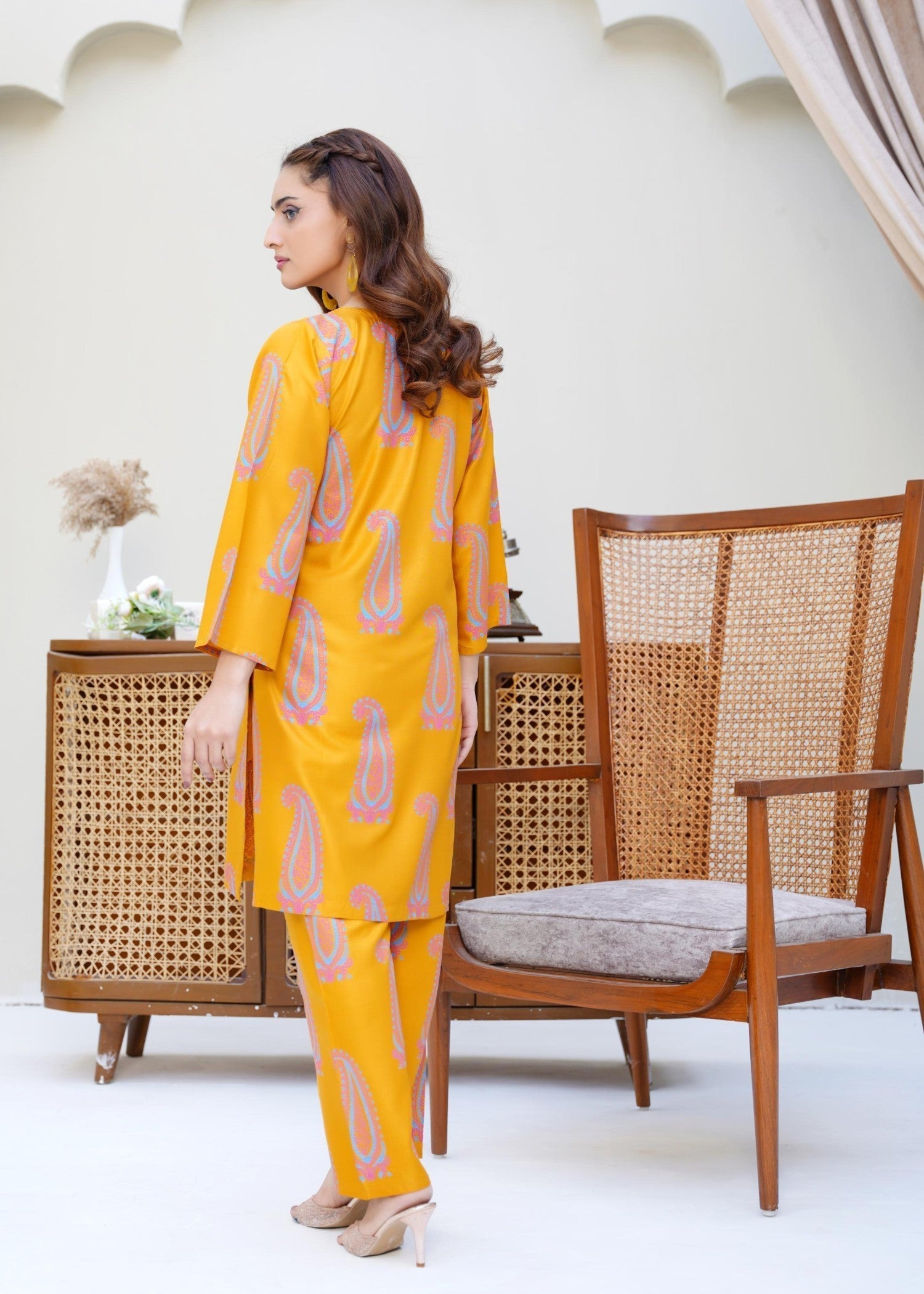 Chaudhary Arts soha mustard Women 2pcs