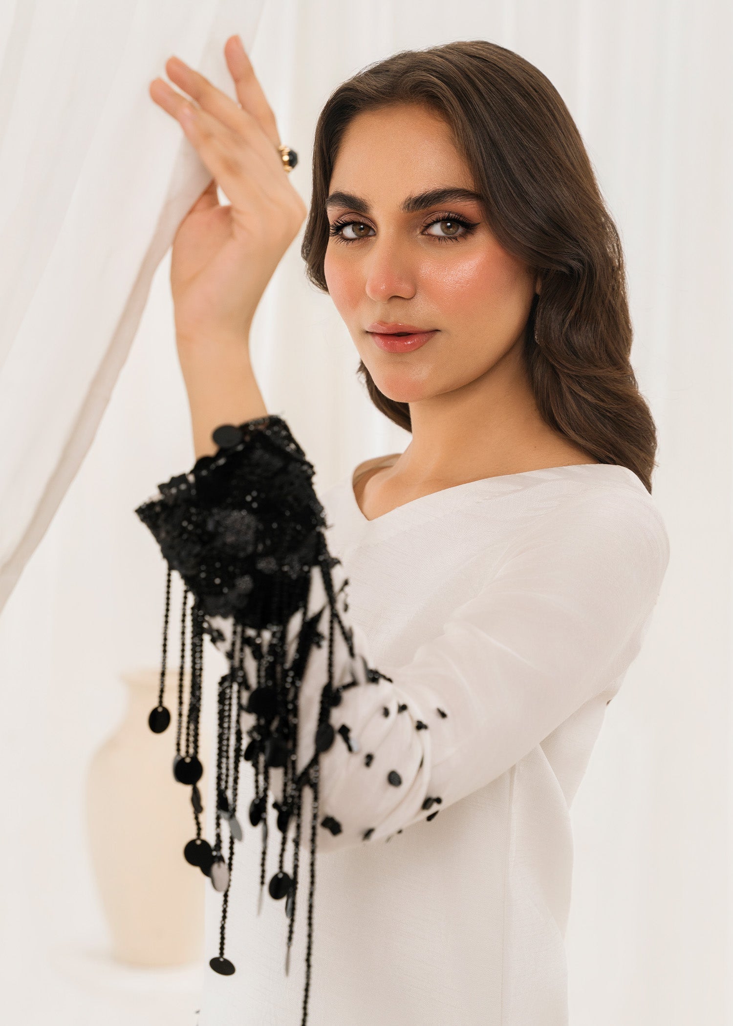 Rang-e-Haya Luxe Edge (White) Women 3pcs