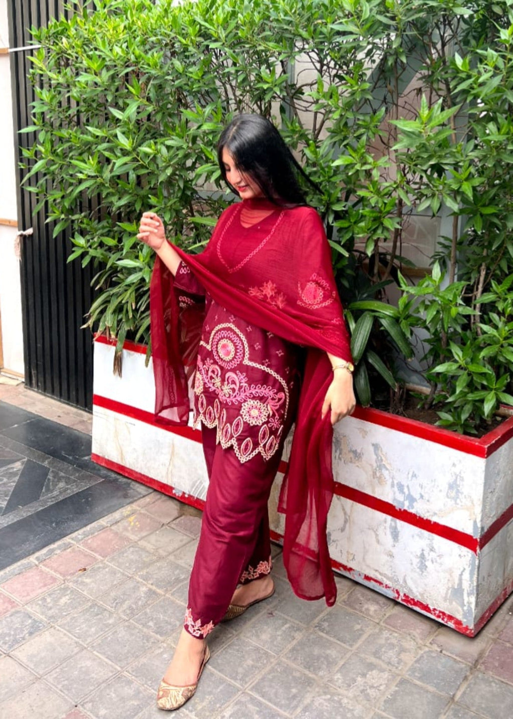 Tawakal Closet MEHAK MAROOON Women 3pcs