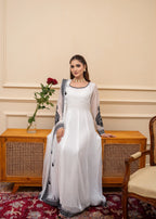 Alyssa WHITE EMBROIDED MAXI ALL951 Women 3pcs