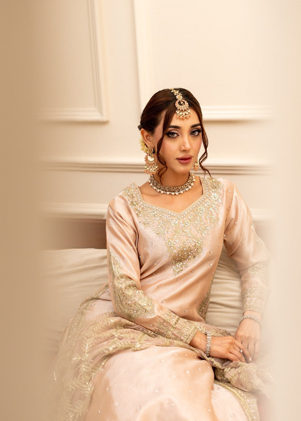 Alyssa Tea Pink suit ALL407 Women 3pcs