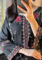 Tehzeeb Libas MULTI BLACK Women 2pcs