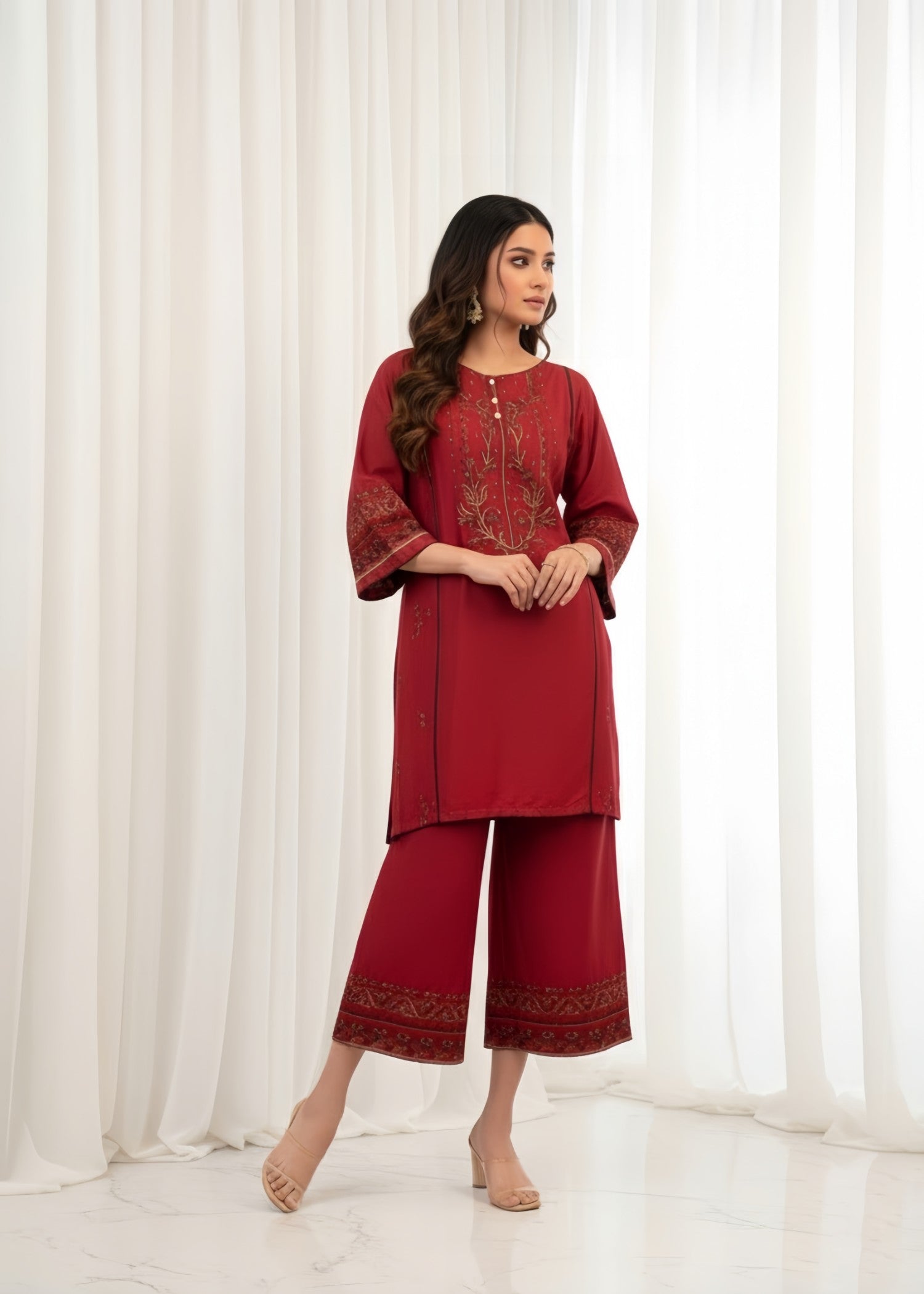 Fabric Garden Ruby Whisper EMB Women 2pcs