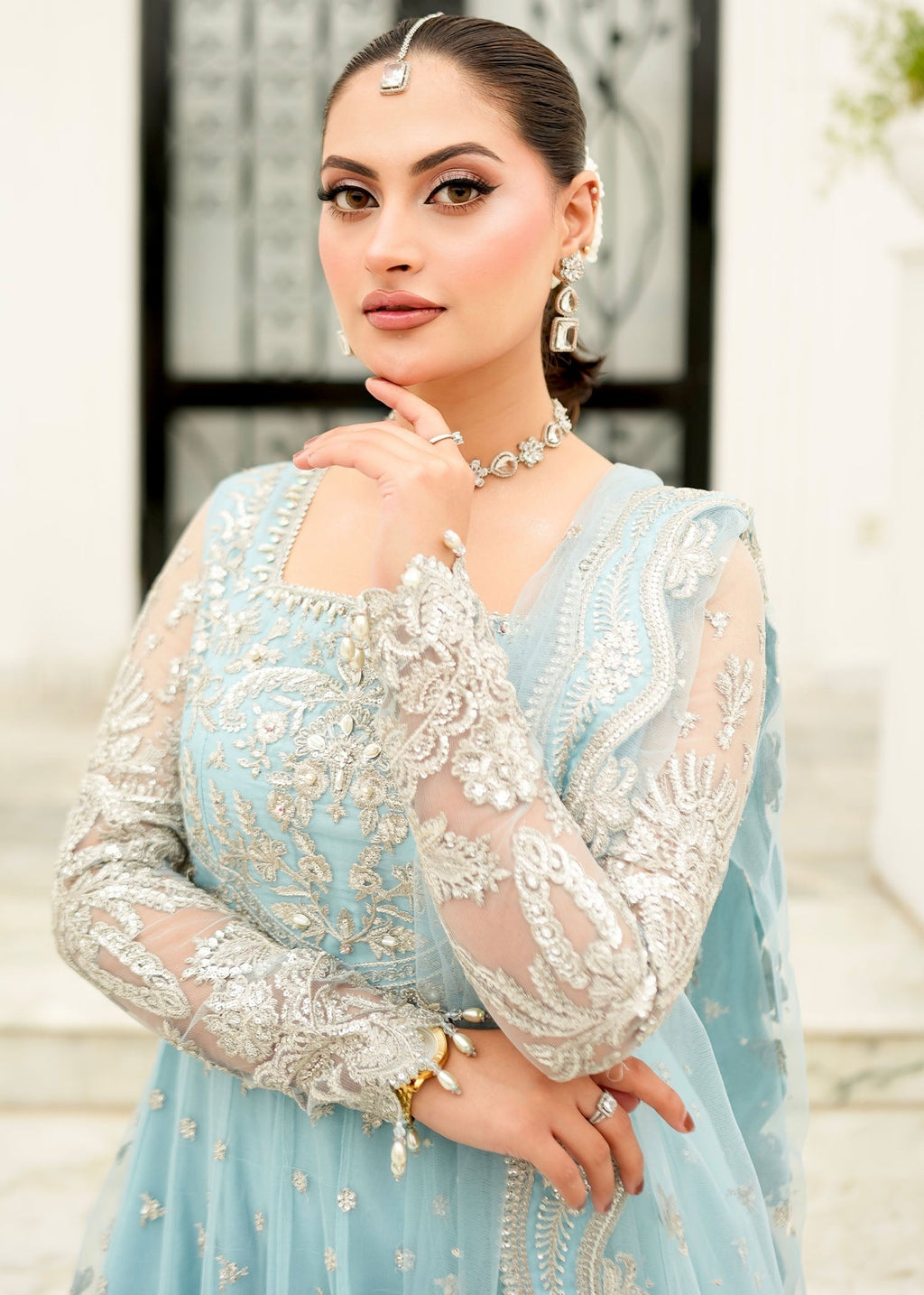 Rang-e-Haya Fiora (Ice Blue) Women 3pcs