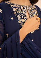 Agha Jaan Insia Blue Women 3pcs
