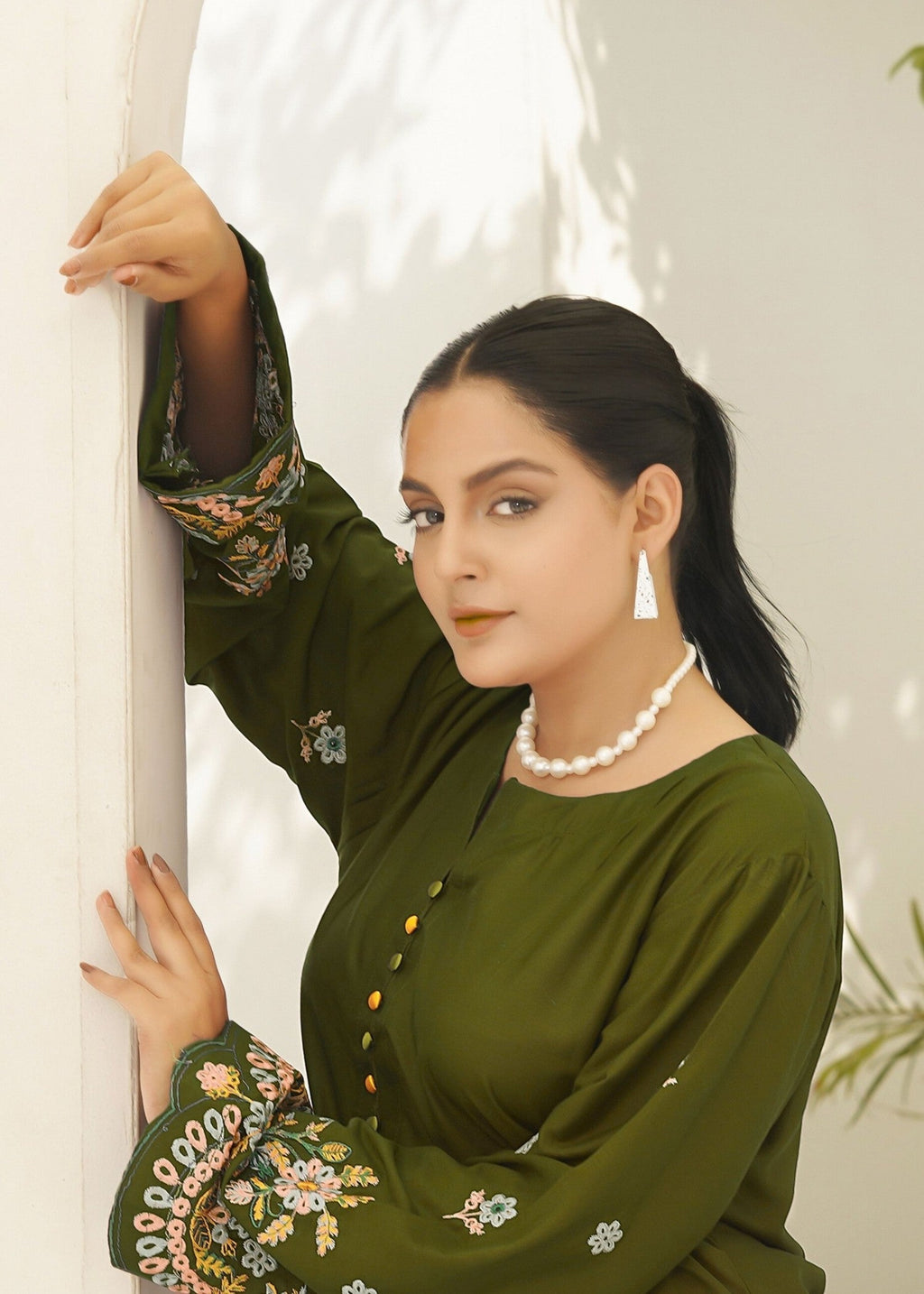 Hamna Kalim HUMA green Women 2pcs