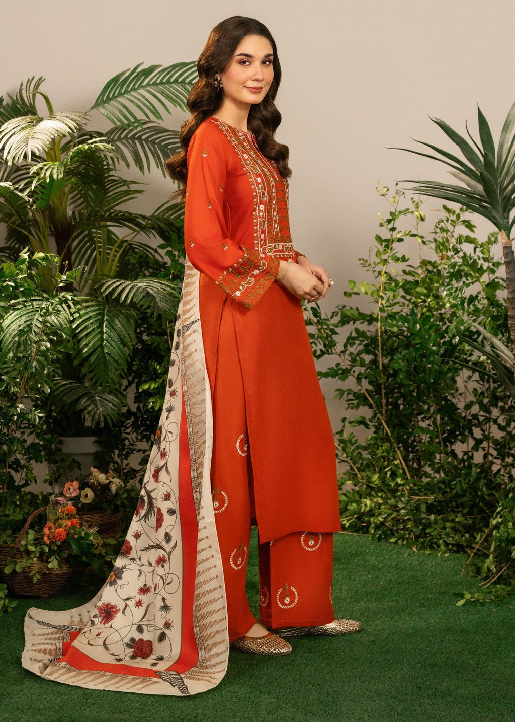 Tehzeeb Libas MALAIKA EMBROIDERED Women 3pcs