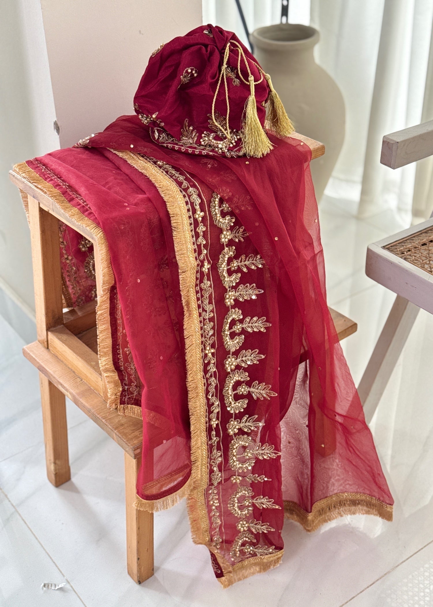 Suits By Sadia Maroon imaan maxi Women 4pcs