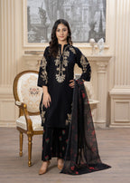 Fabric Garden Obsidian Shadow EMB Women 3pcs