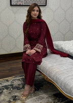 Tawakal Closet Alizeh Pop Garnet Women 2pcs