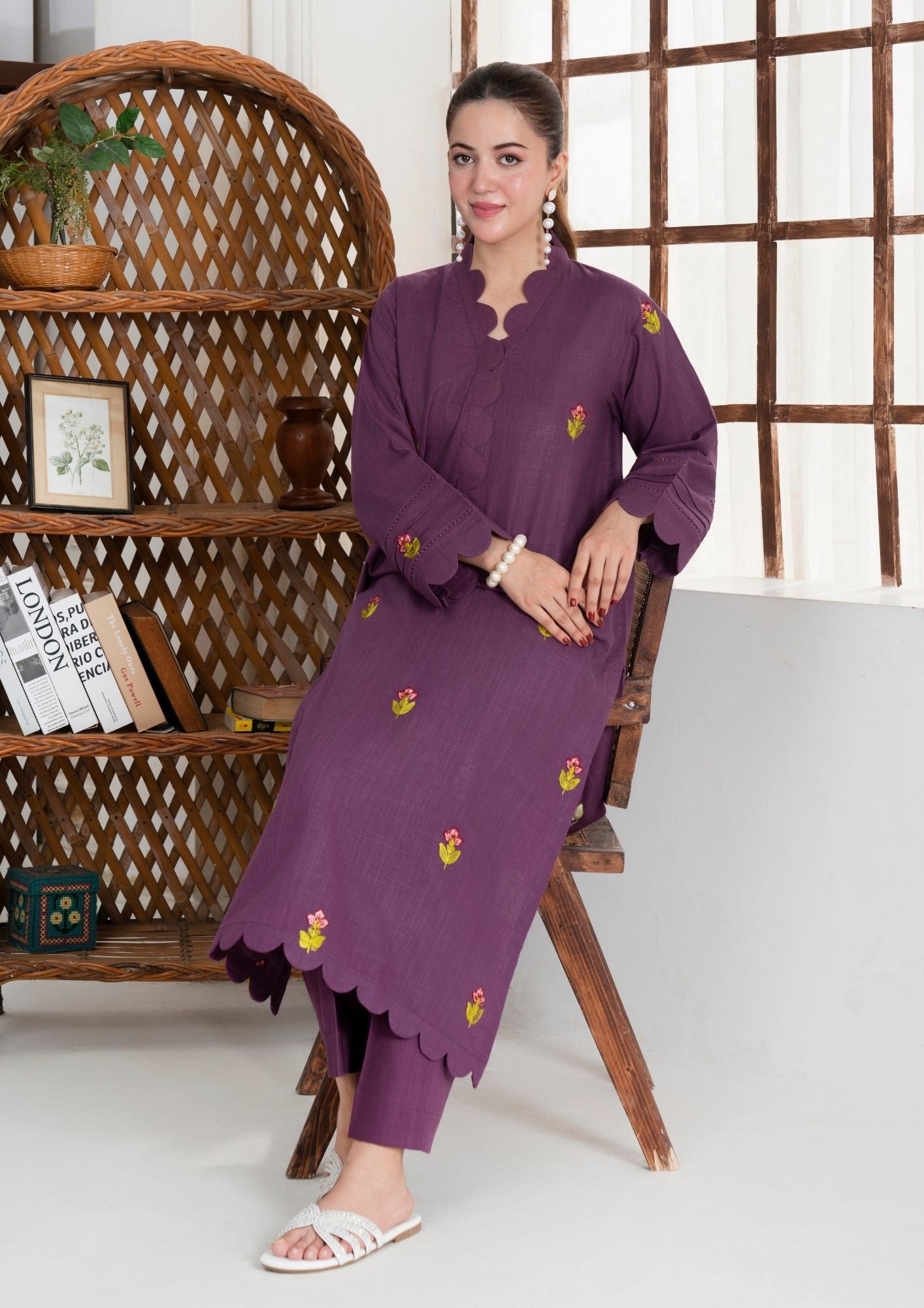 Yolo Pret Embroidered Khaddar AML W25 0008 Women 2pcs