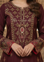 Diara Couture ZOYA US 603 BURGUNDY Women 3pcs