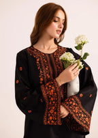 Zeenat & Zoha Noir Leaf Women 2pcs