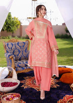 Akhrot Clothing Pink Festive Women 3pcs