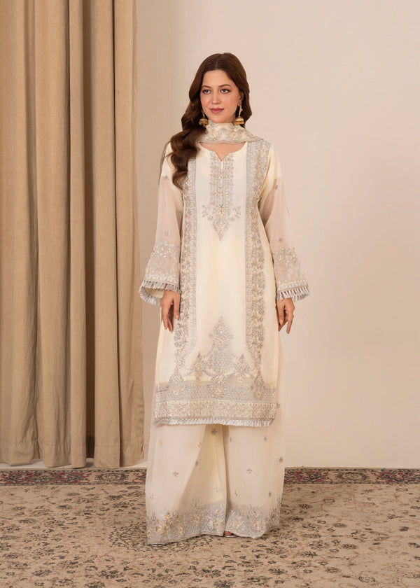 Four Season Boutique MALKA PLAZZO OFF WHITE Women 3pcs