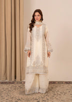 Four Season Boutique MALKA PLAZZO OFF WHITE Women 3pcs