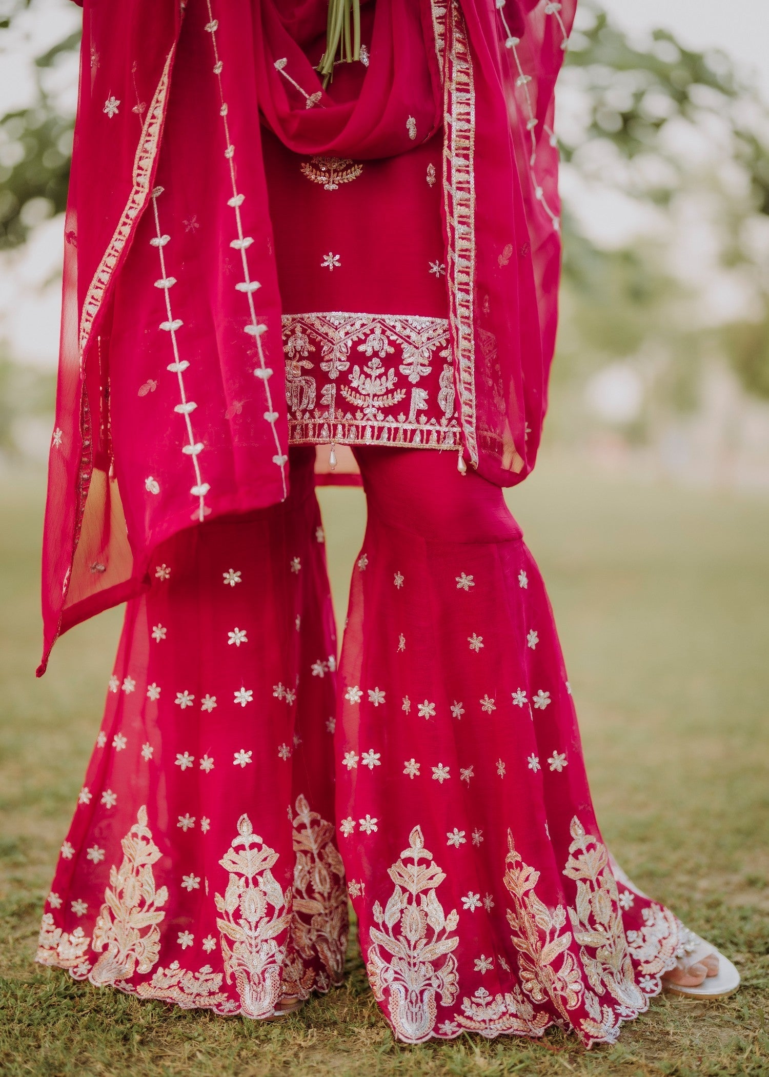 Four Season Boutique DIL NASHEEN HOTPINK Women 3pcs