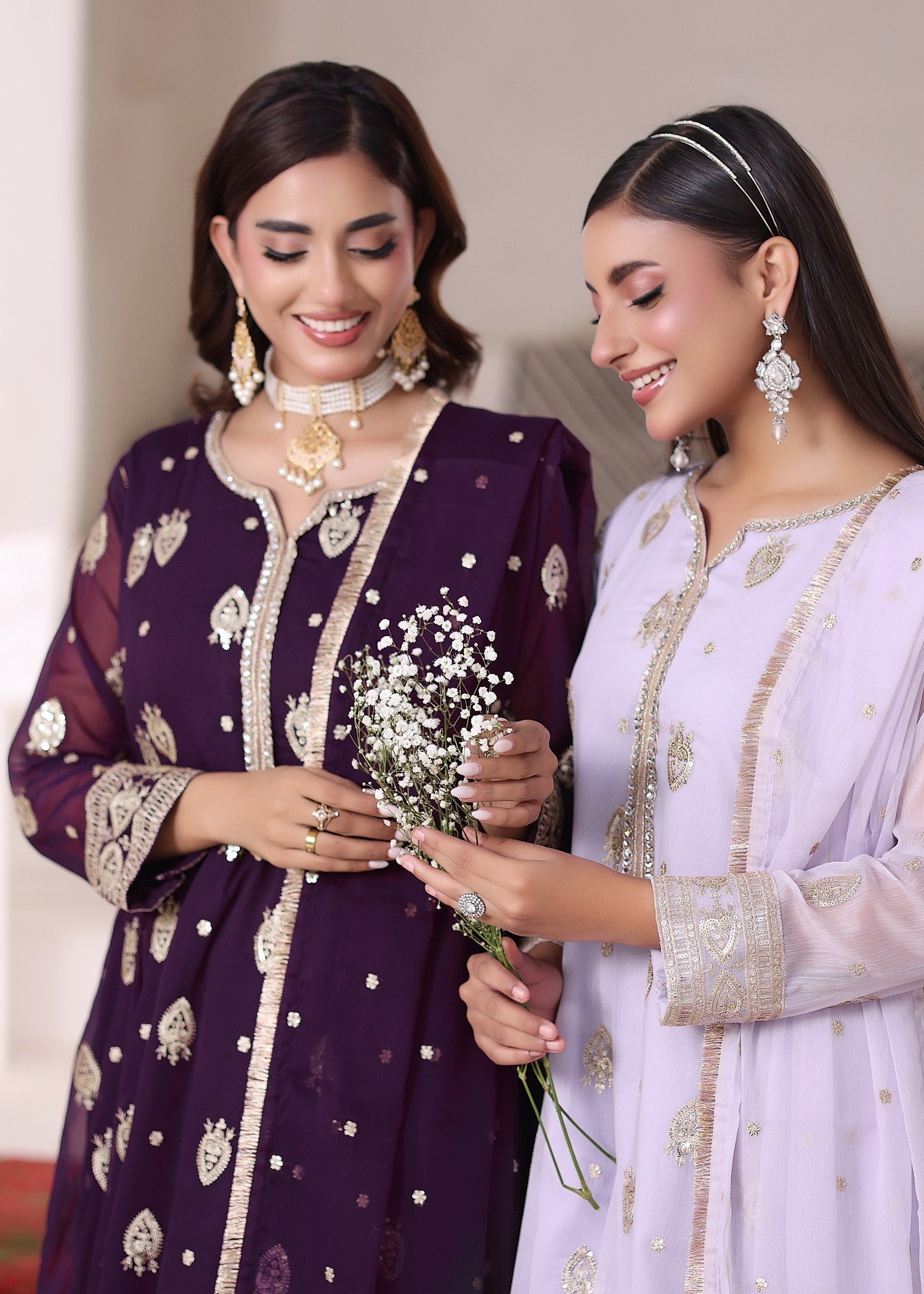 Abaan Zohan Raunak Purple Women 3pcs