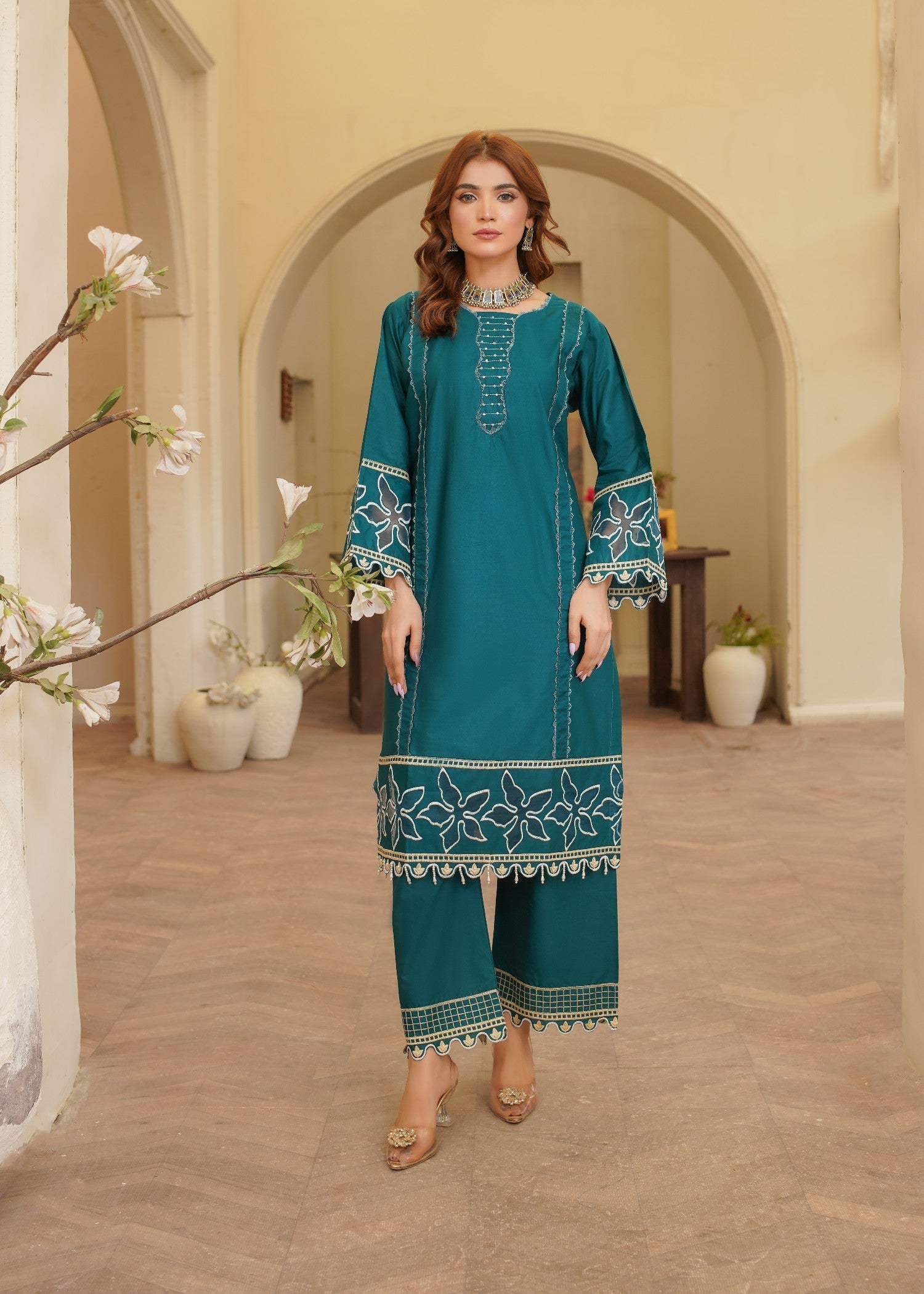 Gulposh Zeenat (Embroided ) See Green Women 2pcs