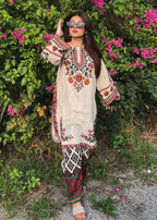 Tehzeeb Libas MEERAB CORD SET Women 2pcs
