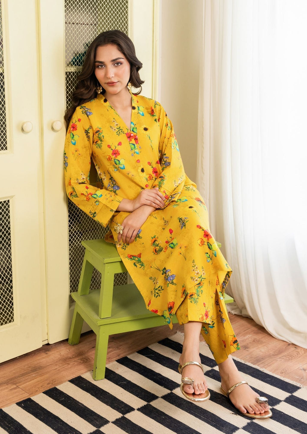 Yolo Pret Digital Print Lawn GULMEENA G25 0012 Women 2pcs