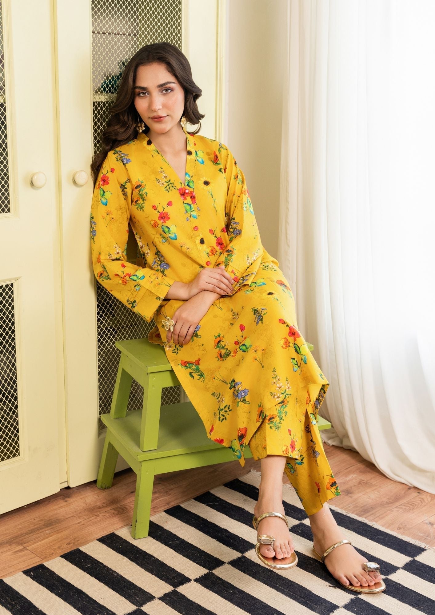 Yolo Pret Digital Print Lawn GULMEENA G25 0012 Women 2pcs