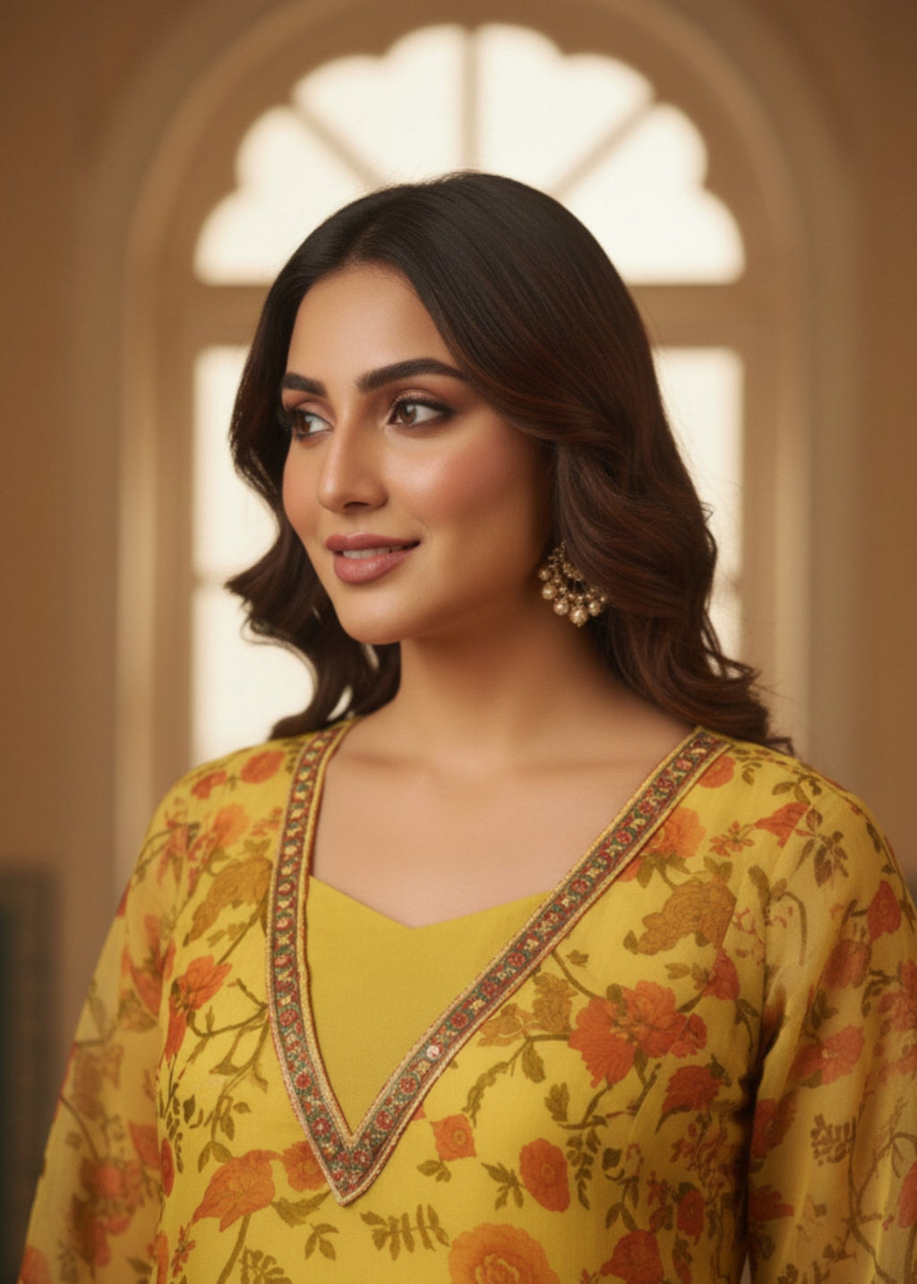 MMG Garments FAIRY| ELEGANT & CLASSICAL MAXI YELLOW MMG 89 Women 2pcs