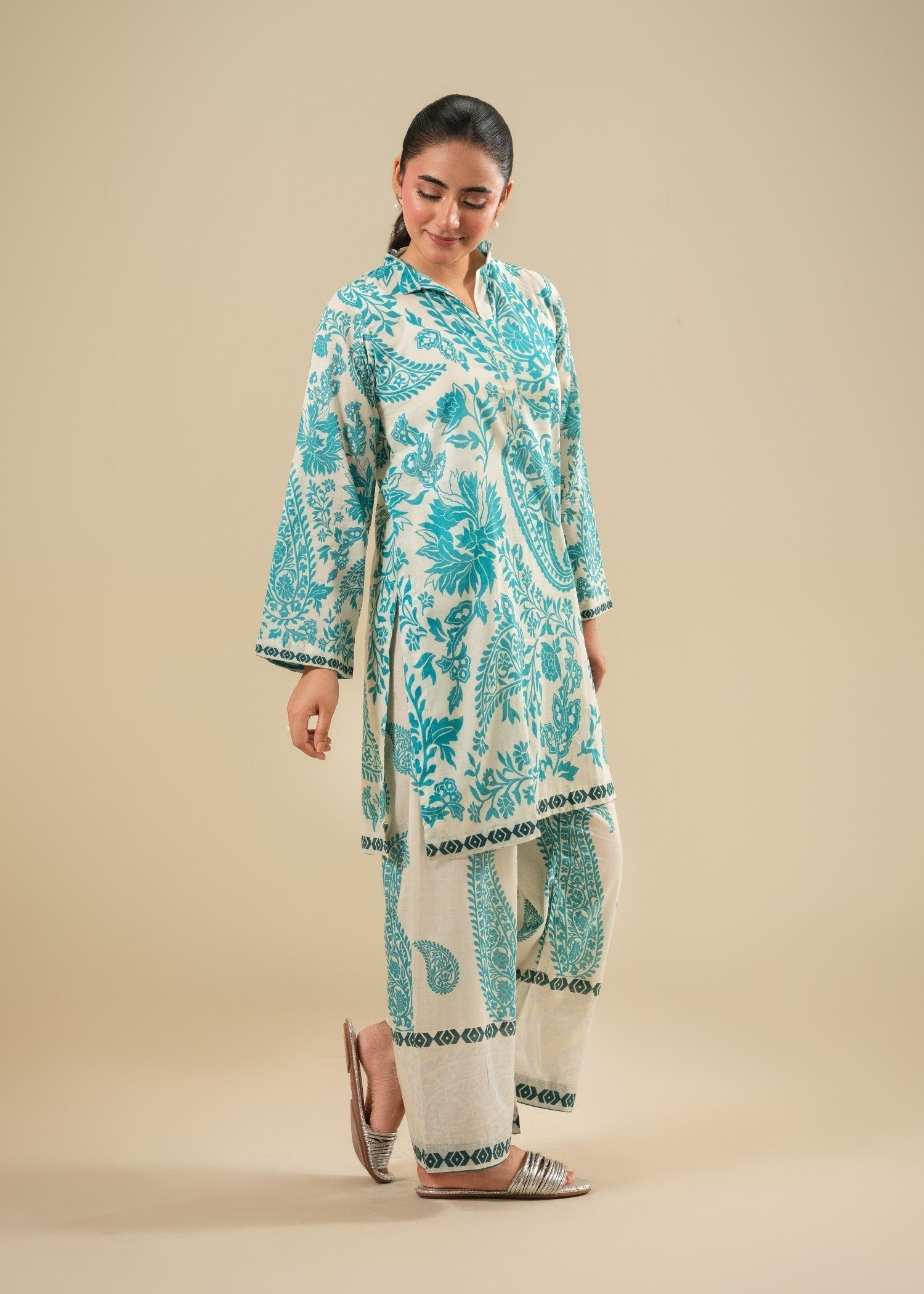 Akhrot Clothing Aqua Serenity Women 2pcs