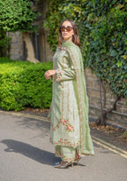 Meeraki Sage Green Women 3pcs