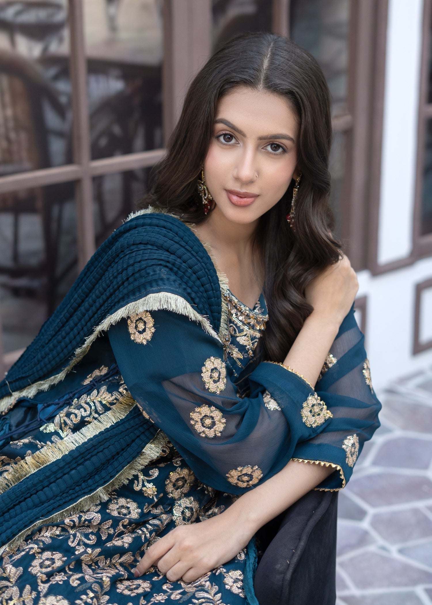 Suits By Sadia Crush style Teal Women 3pcs