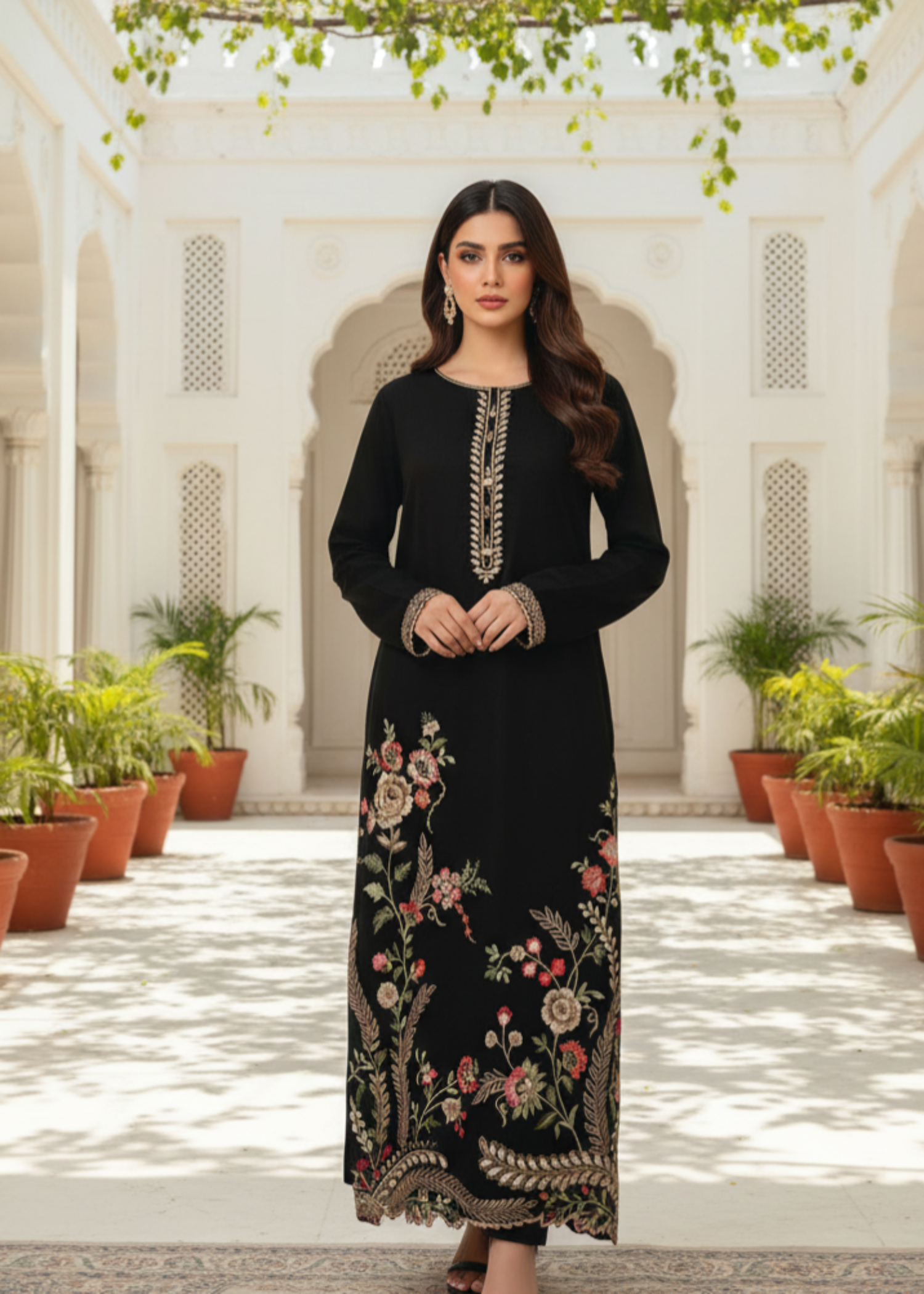 Shehroz Fashion HINA EMBROIDERY SUIT Women 2pcs