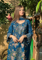 Four Season Boutique PINEAPPLE CHIFFON TEAL Women 3pcs