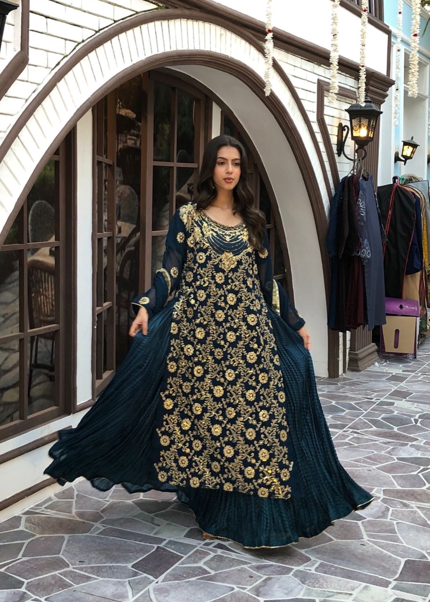 Suits By Sadia Crush style Teal Women 3pcs