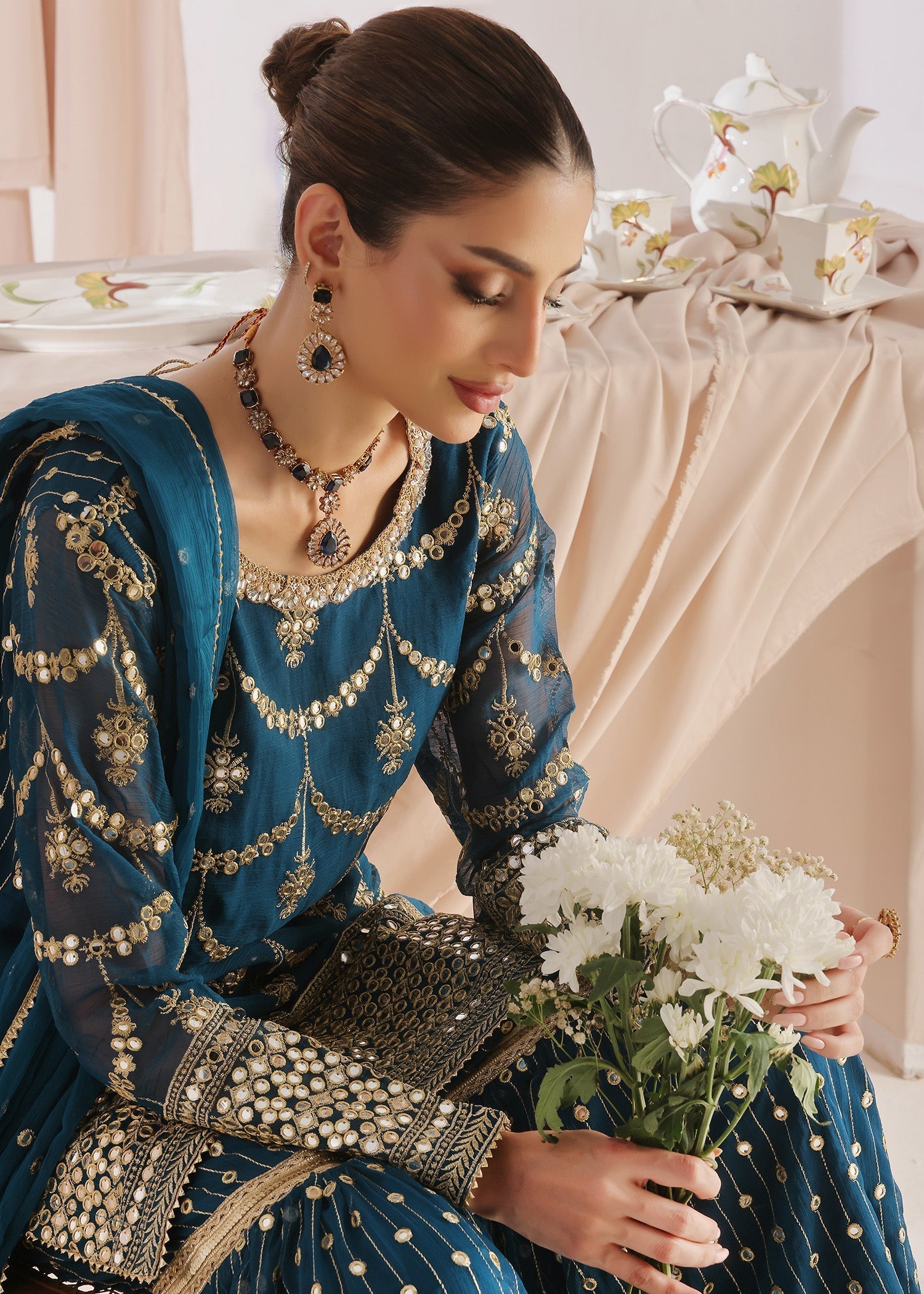 Ayesha Closet GUL BAHAR TEAL Women 3pcs