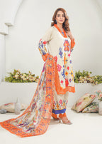 Elara Official Flame Printed Suit Women 3pcs