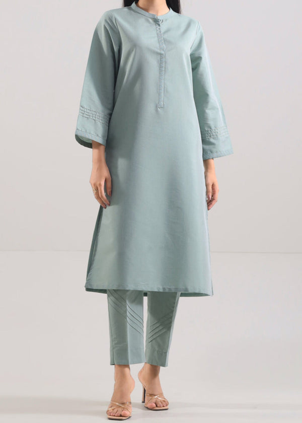 Saya Solid Cotton Stitched (Shirt/Trouser) WP2S 1033 Women 2pcs