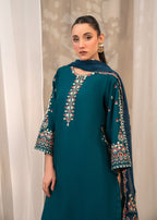 Shehroz Fashion Peacock EMBROIDERY Women 3pcs