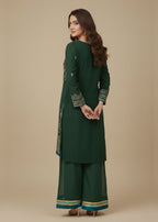 Diara Couture ZEENAT US 595 BOTTLE GREEN Women 3pcs