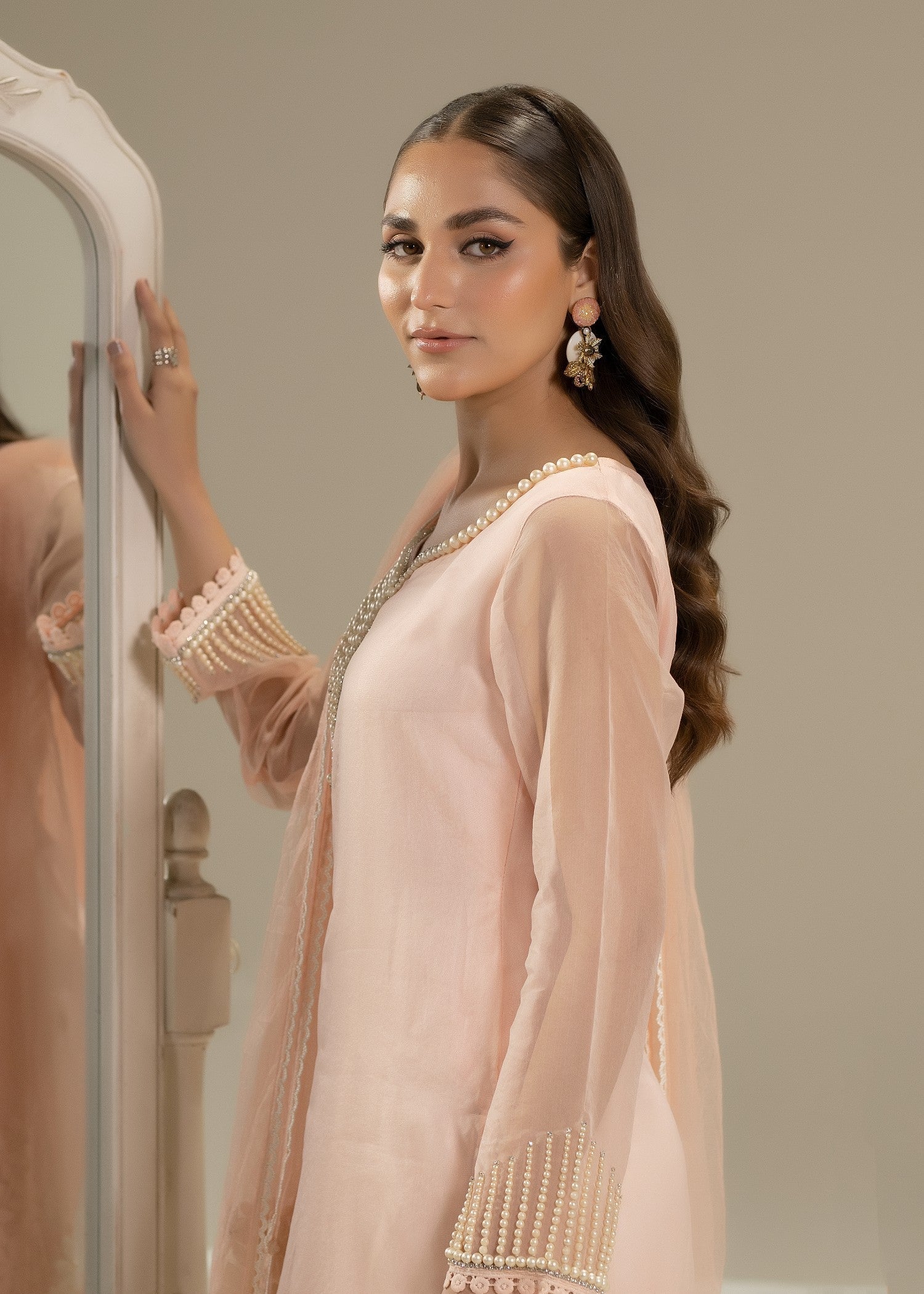 Khuda Baksh Creations Z 305 Pink Women 4pcs