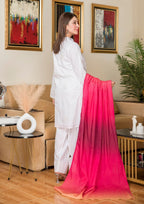 Yolo Pret Embroidered Cotton Lawn with Ombre Printed Lawn Dupatta OMBRE O25 0002 Women 3pcs