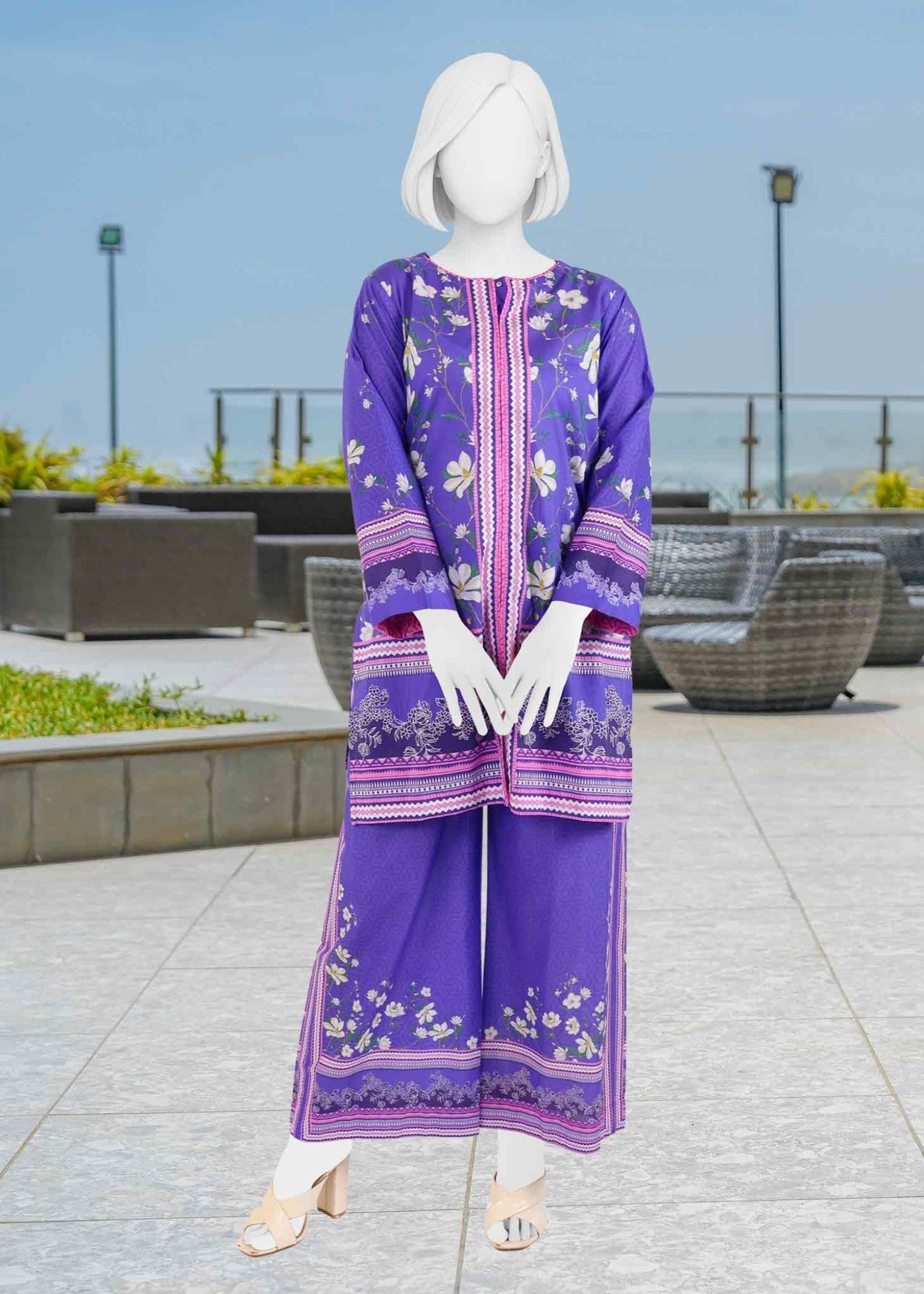 Panjnad By J. Printed Lawn Co Ord Set | PJLWUC 25019 Women 2pcs