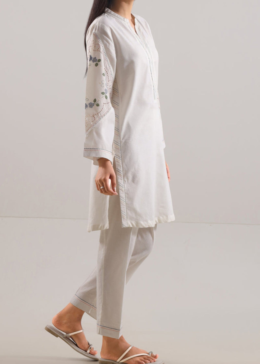 Saya Stitched Embroidered Self Jacquard (Shirt/Trouser) WP2J 941 Women 2pcs