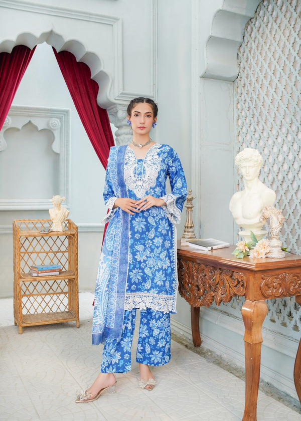 Safdar Embroidery Printed Pure Lawn Embroidered 11 Women 3pcs