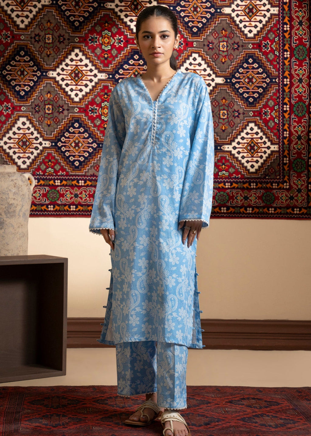 Zellbury WPS2522294 Sky Blue Women 2pcs