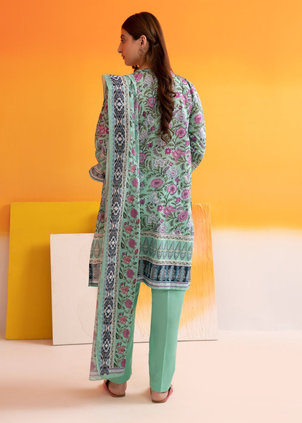 Zellbury WPS2531780 Sea Green Women 3pcs