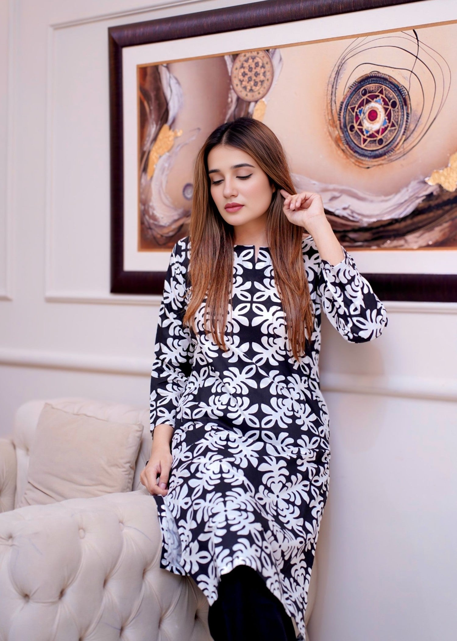 Zeekstore Printed Set D136 Women 2pcs