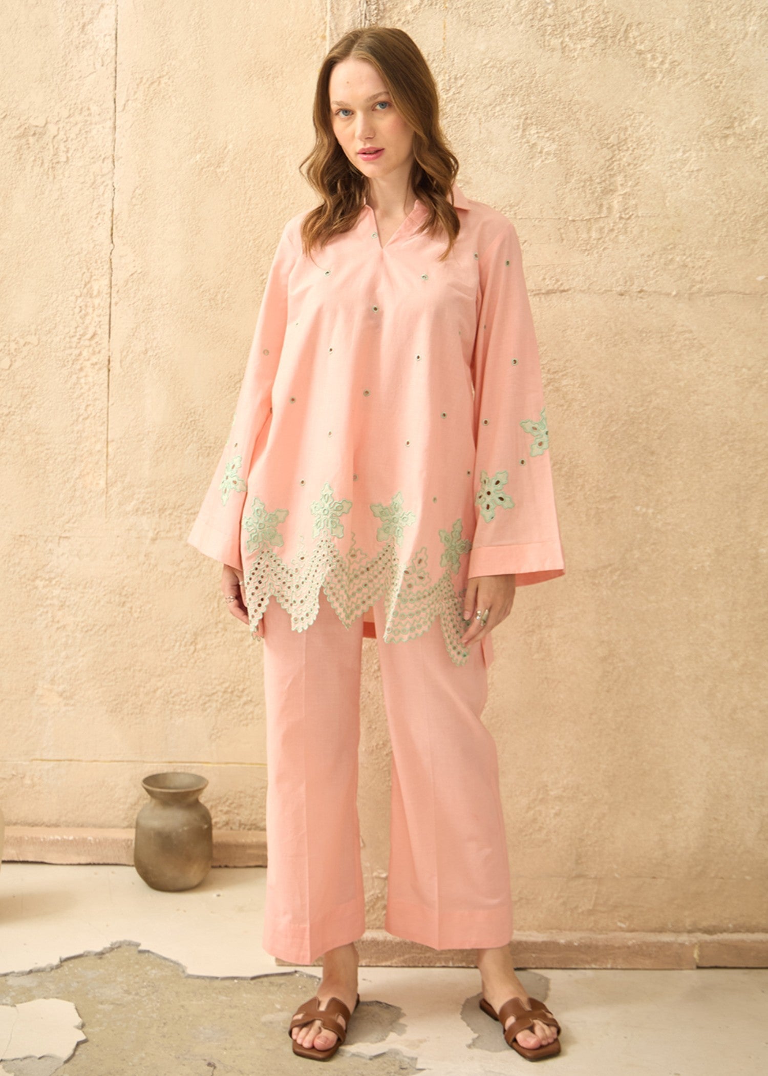 Kiara Serena – Embroidered Co ords Set Women 2pcs