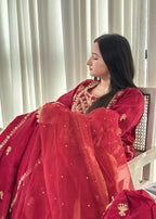 Suits By Sadia Maroon imaan maxi Women 4pcs