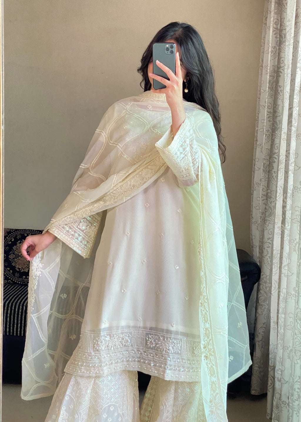 Four Season Boutique AABROOH CREAM WHITE Women 3pcs