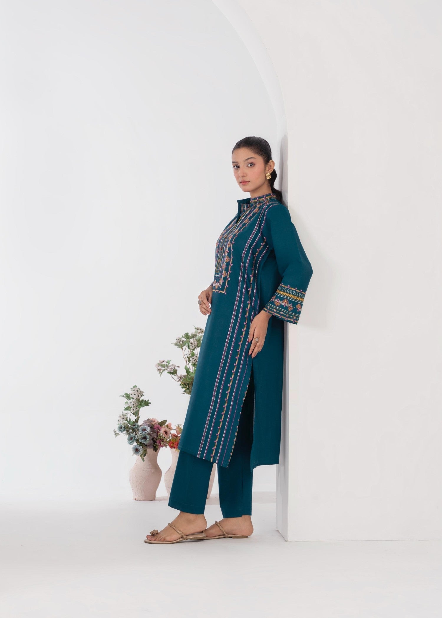 Stylish Collection LIME TEAL Women 2pcs